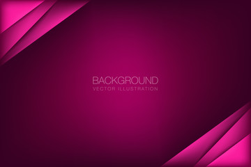 Poster - abstract vector background overlap paper layer on red dark space for text and design illustration