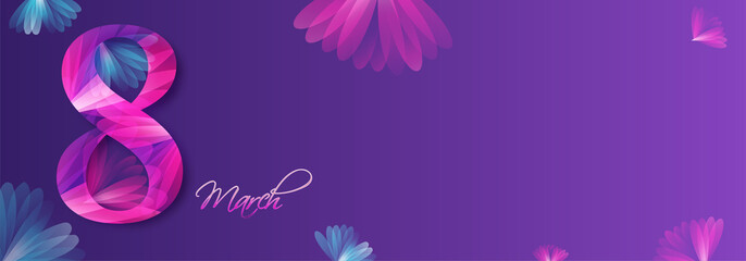 Poster - Happy Women's Day celebration design.