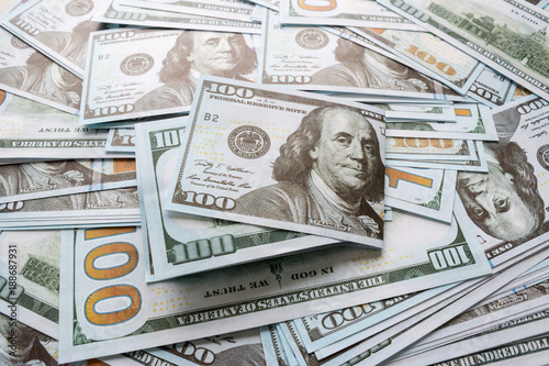 Fotografía cash american dollars background close up