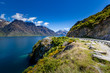 Scenic drive along coast of glenorchy queenstown, South Island, NZ