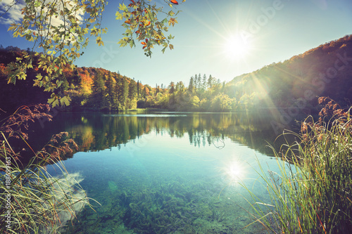 lake in forest of Croatia