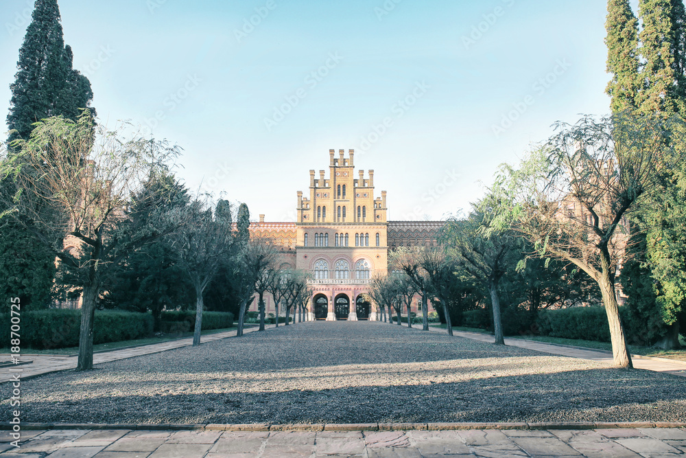 Beautiful old building on sunny day