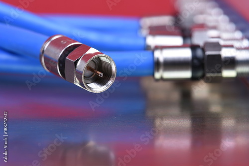 Cuadros en Lienzo Coaxial cable with selective focus