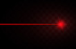 Abstract red laser beams. Isolated on transparent black background. Vector illustration, eps 10
