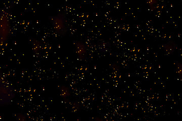 Wall Mural - Multicolored Stars on a dark background. Night sky abstract. 