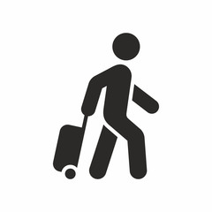Wall Mural - tourist vector icon
