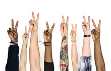 Variation Hands With Peace Sign