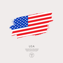 World Flag In Grunge Brush Stroke : Vector Illustration