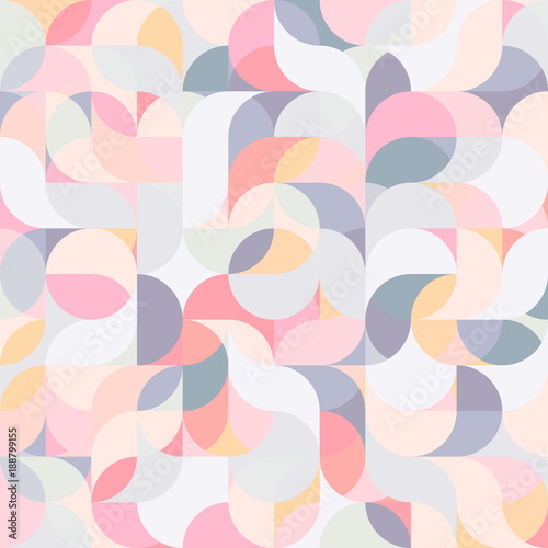 Fototapeta dla dzieci Abstract vector colorful geometric harmonic wave background