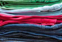 Colorful Jeans Texture Background
