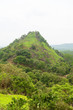Hilly landscape view from sacred Dambulla Golden Cave Temple