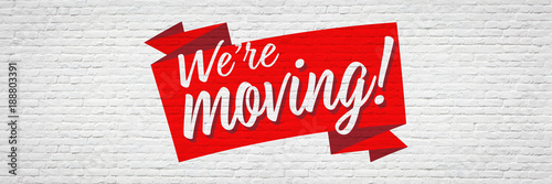 We're moving фототапет