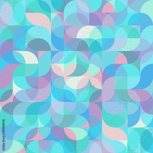 Foto Abstract vector colorful geometric harmonic wave background