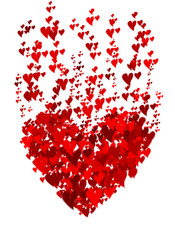 Wall Mural - background from hearts. st. valentine's day.
