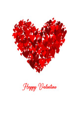 Wall Mural - background from hearts. st. valentine's day.