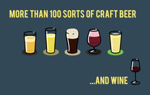 Set Of Beer Glass Icons. German, Belgian, Irish, American, Beer. Icons Can Be Placed In Menu. Illustration Can Be Used As A Poster.