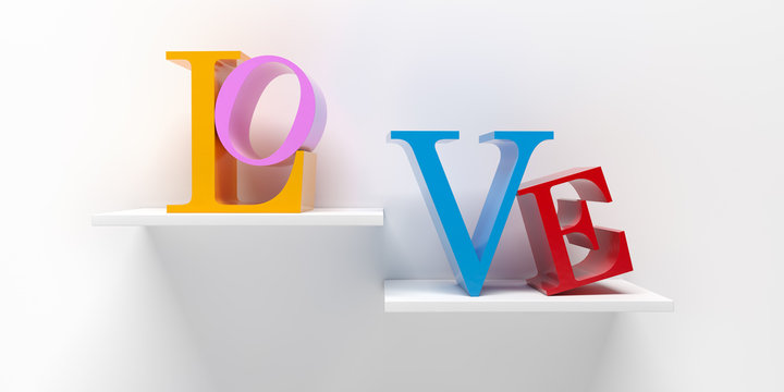 LOVE - 3D Rendering 
