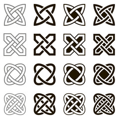 Celtic knots, set of icons