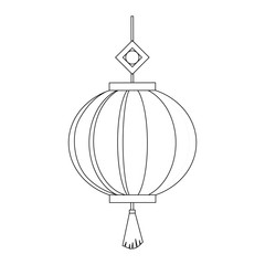 Wall Mural - Chinese decorative lamp icon