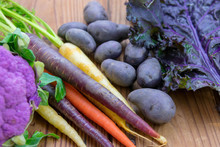 Bright Colorful Healthy Purple Vegetables