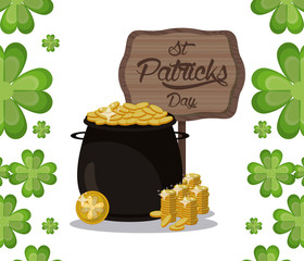 Saint patrick days card icon vector illustration graphic design