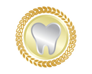 Sticker - silver tooth teeth dental dentist dent image icon