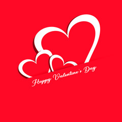 Wall Mural - background from hearts. st. valentine's day.
