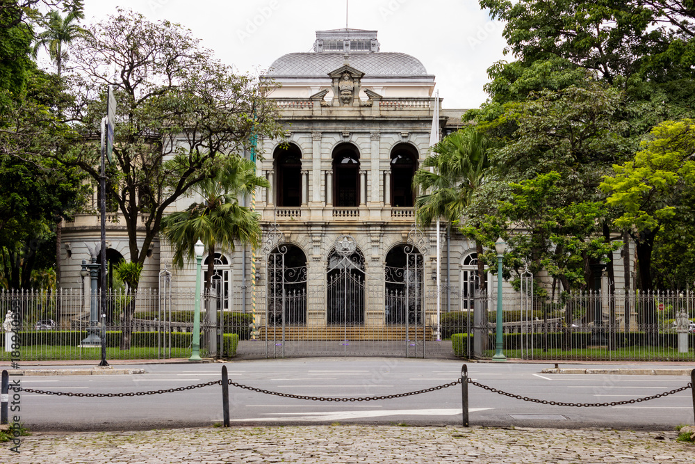 Palácio da Liberdade, headquarters of the government of the state of Minas Gerais, located in Praça da Liberdade, Belo Horizonte, Brazil.