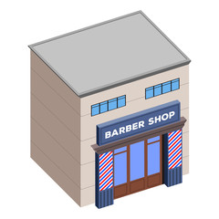 Canvas Print - Isolated barber shop