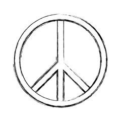 peace symbol  vector illustration