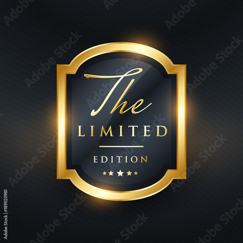 Fotografía limited edition premium golden label design