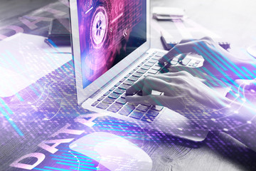 Aufkleber - Future, innovation and data concept