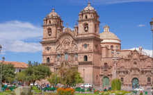 View From The Plaza De Armas On Cusco Cathedral Peru