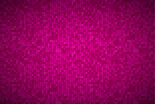 Bright Abstract Mosaic Pattern, Brick Texture, Pink Background With Squares