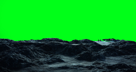 Poster - Astronauts exploring an asteroid 3D rendering elements of this image furnished by NASA
