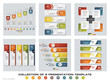 © naihei - Collection of 6 design colorful presentation templates. EPS10. Set of infographics design vector and business icons.