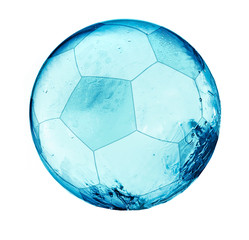 Wall Mural - Splash soccer balll isolated