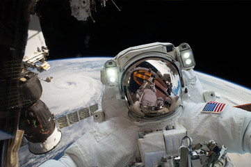 Wall Mural - astronaut in outer space