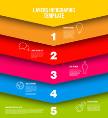 Poster - vector infographic layers template