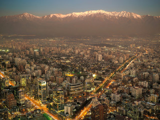 Wall Mural - Santiago de Chile skyline