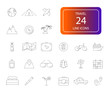 © Дмитрий Горелкин - Line icons set. Travel pack. Vector illustration