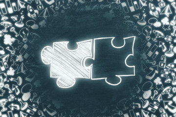 Aufkleber - Teamwork, partnership and leadership concept