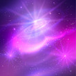 Glowing background with outer space