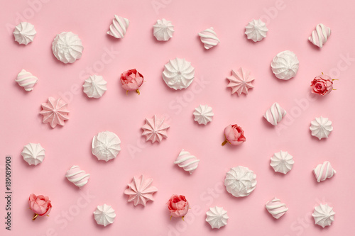 Fotomural Meringue Marshmallow background