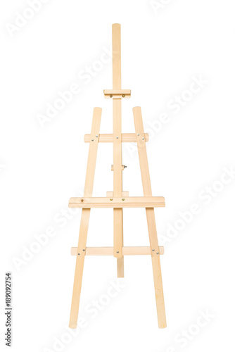 Fotomural Easel for drawing isolated on white background