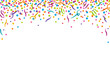 Colorful Confetti Celebration Horizontal Vector Illustration 1