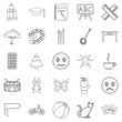 © ylivdesign - Literate icons set, outline style