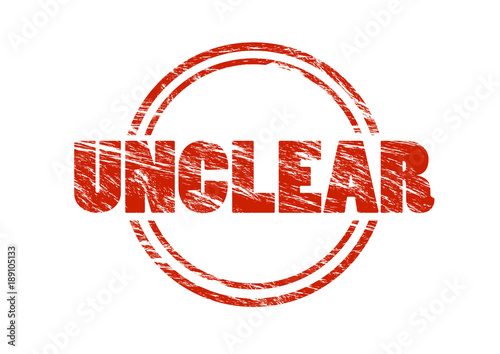 Fotografie, Obraz unclear vintage red rubber stamp isolated on white background