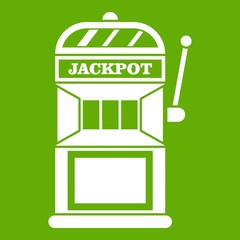 Poster - Gamble machine icon green