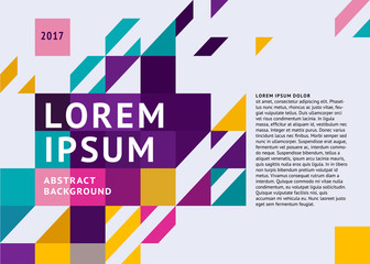 Wall Mural - booklet cover template with a place for the title and text.
